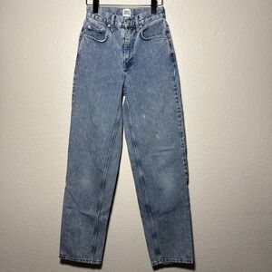 BDG Urban Outfitters High-Rise Baggy Medium Wash Cotton Blue Denim Jeans Size 25